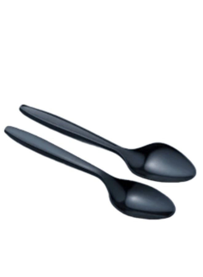 ملاعق بلاستيك سميكة 50 حبه لون اسود